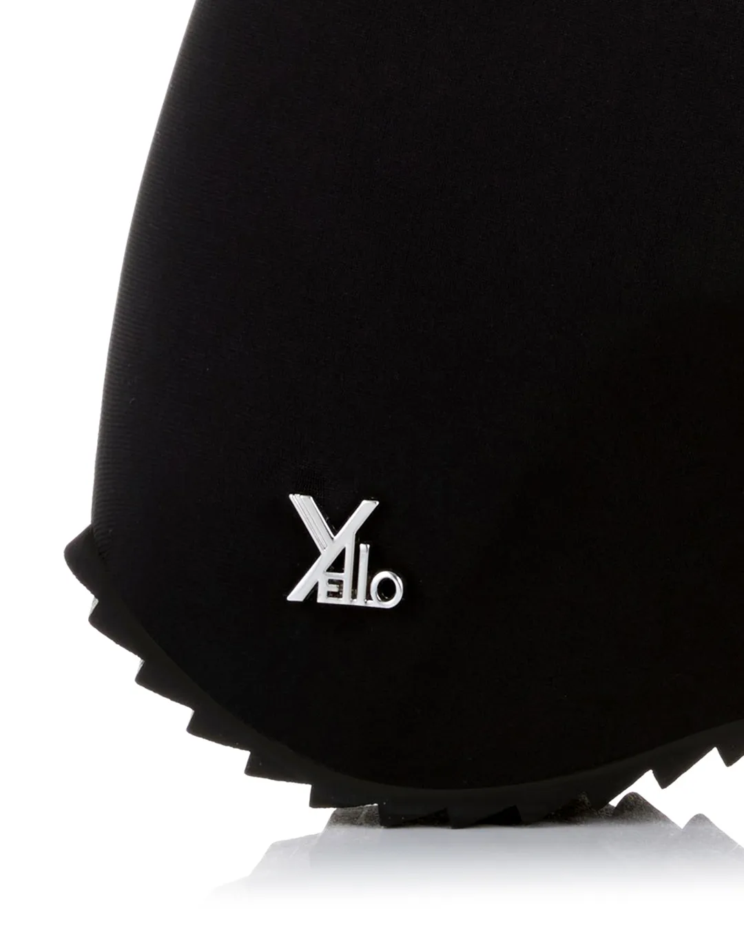 YELLO / TOKYO BLACK PLATFORM SHORT BOOTS
