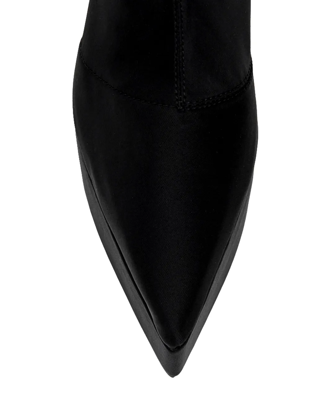 YELLO / TOKYO BLACK CHUNKY HEEL LONG BOOTS
