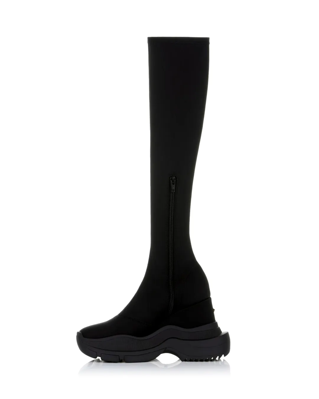 YELLO / TOKYO BLACK DOUBLE SNEAKER LONG BOOTS