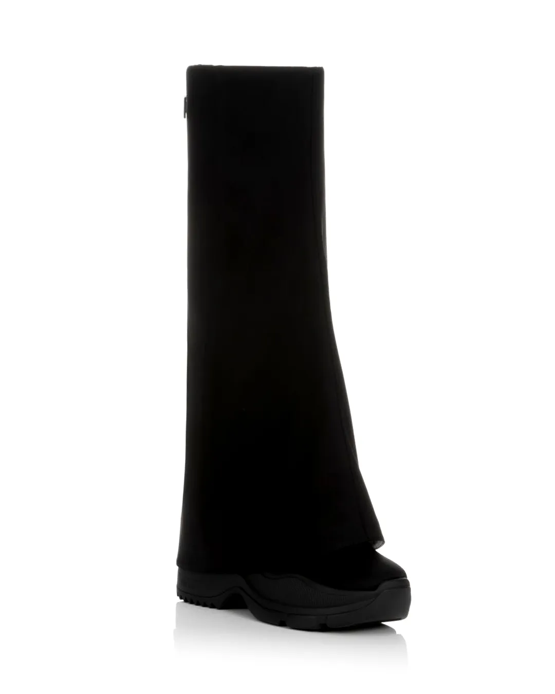 YELLO / TOKYO BLACK FOLD OVER LONG BOOTS