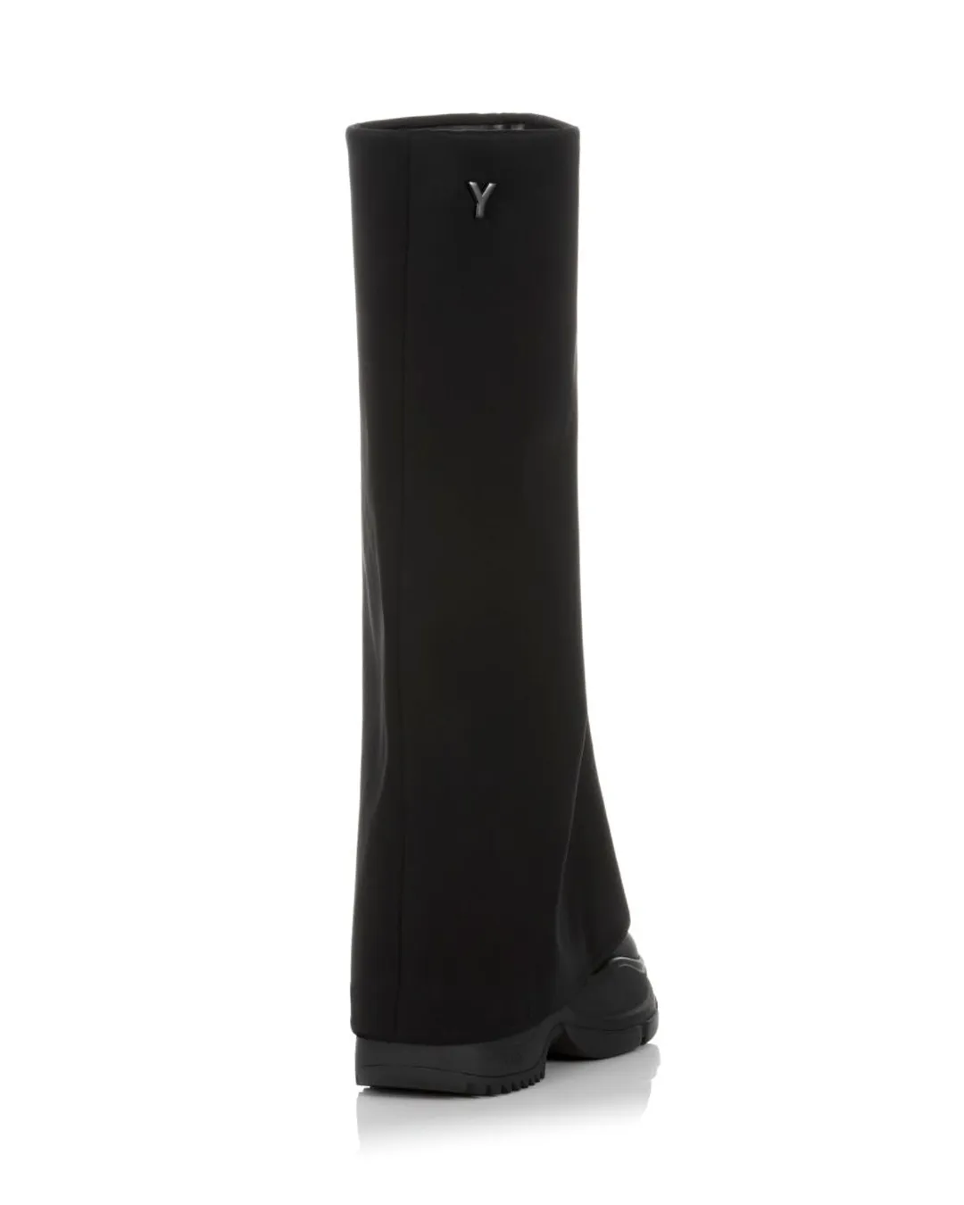 YELLO / TOKYO BLACK FOLD OVER LONG BOOTS