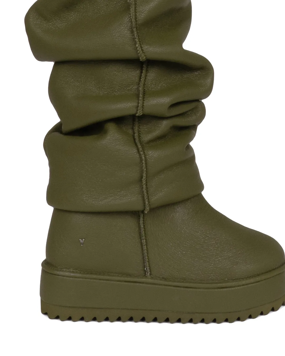 YELLO / EUCALYPTUS LOOSE FIT LONG BOOTS