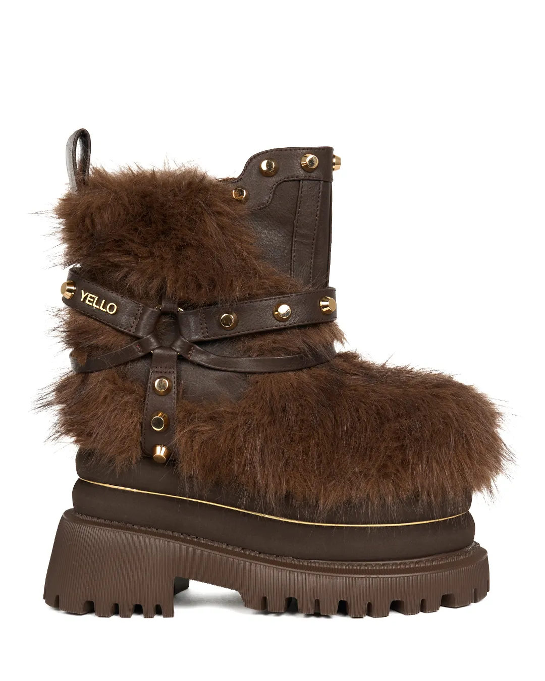 YELLO TANUKI SHORT BOOTS ブラウン YELLO / TANUKI LONG BOOTS