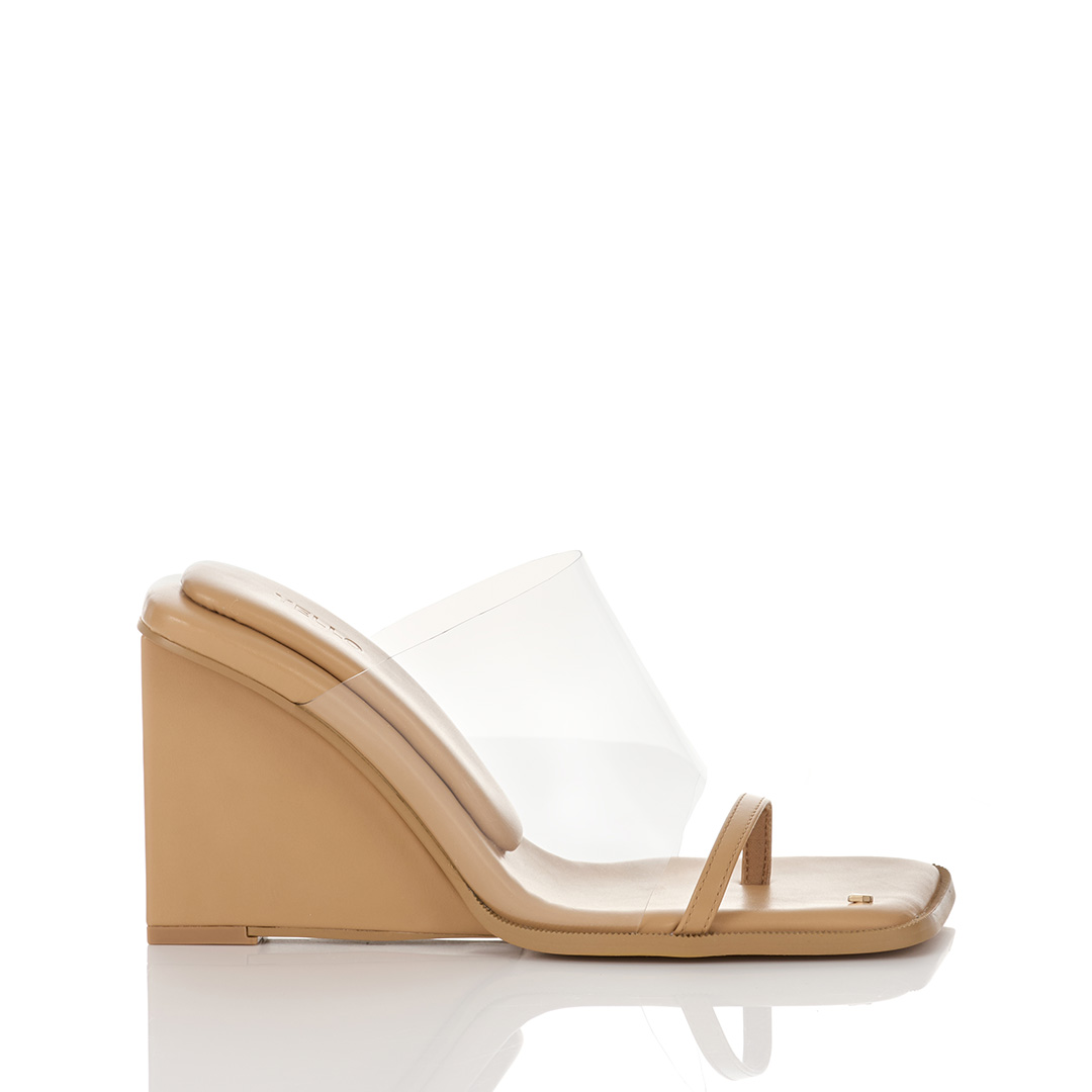 BARE WEDGE SANDALS