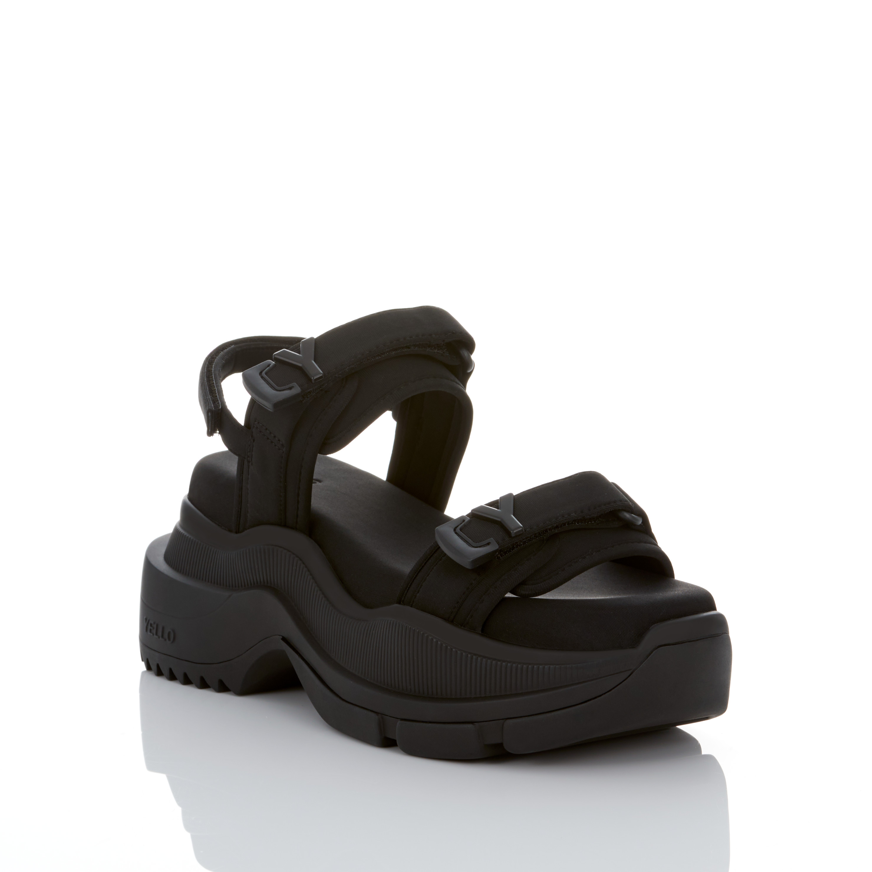 TOKYO BLACK SINGLE SNEAKER SANDALS