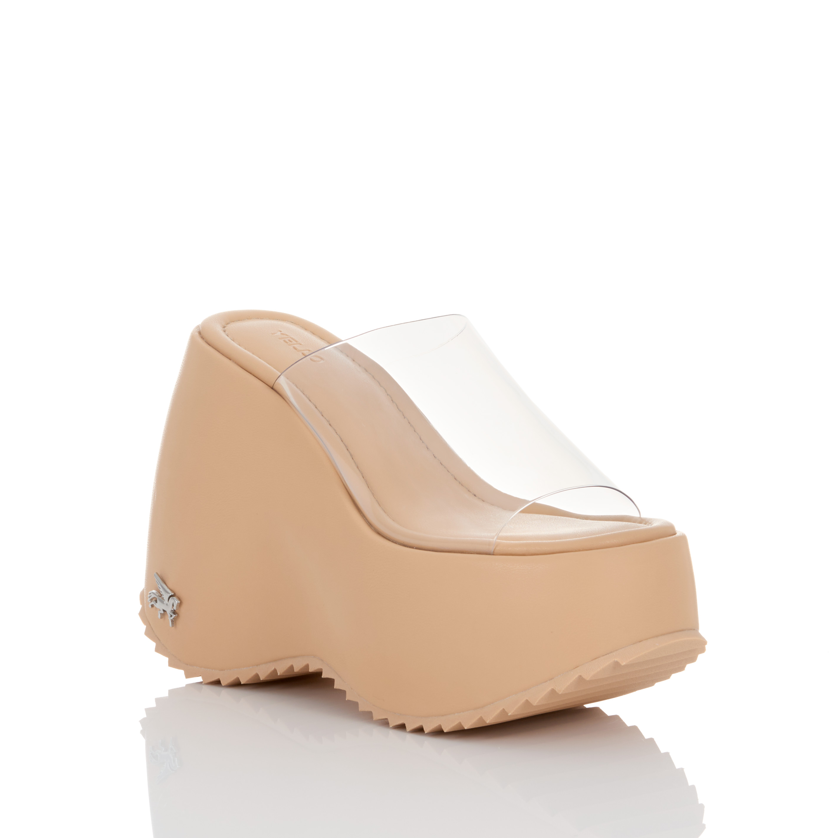 YELLO / OCHER PLATFORM SANDALS