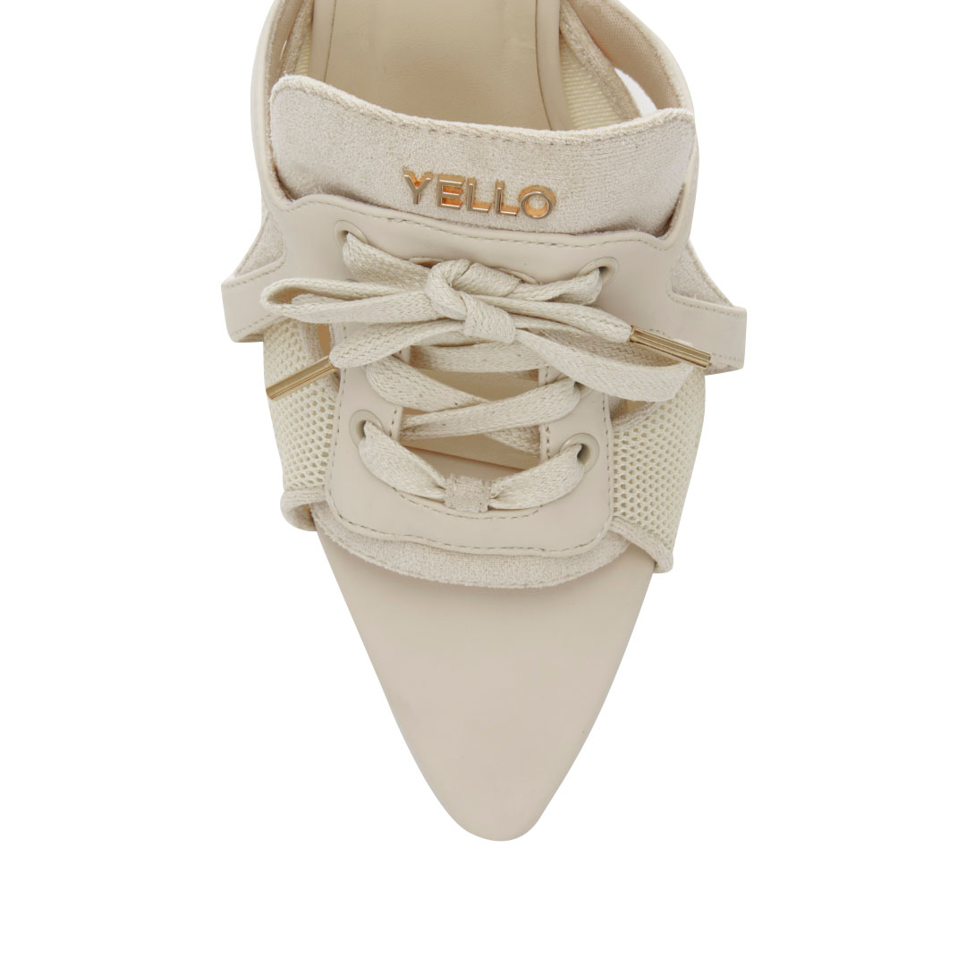 YELLO / SOY DEFORMED WEDGE SANDALS