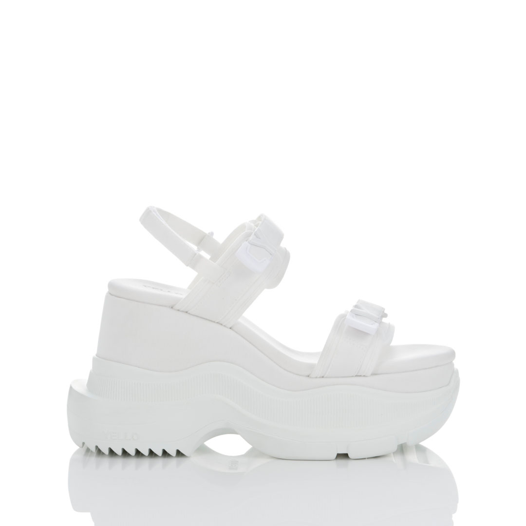YELLO / WEISS DOUBLE SNEAKER SANDALS