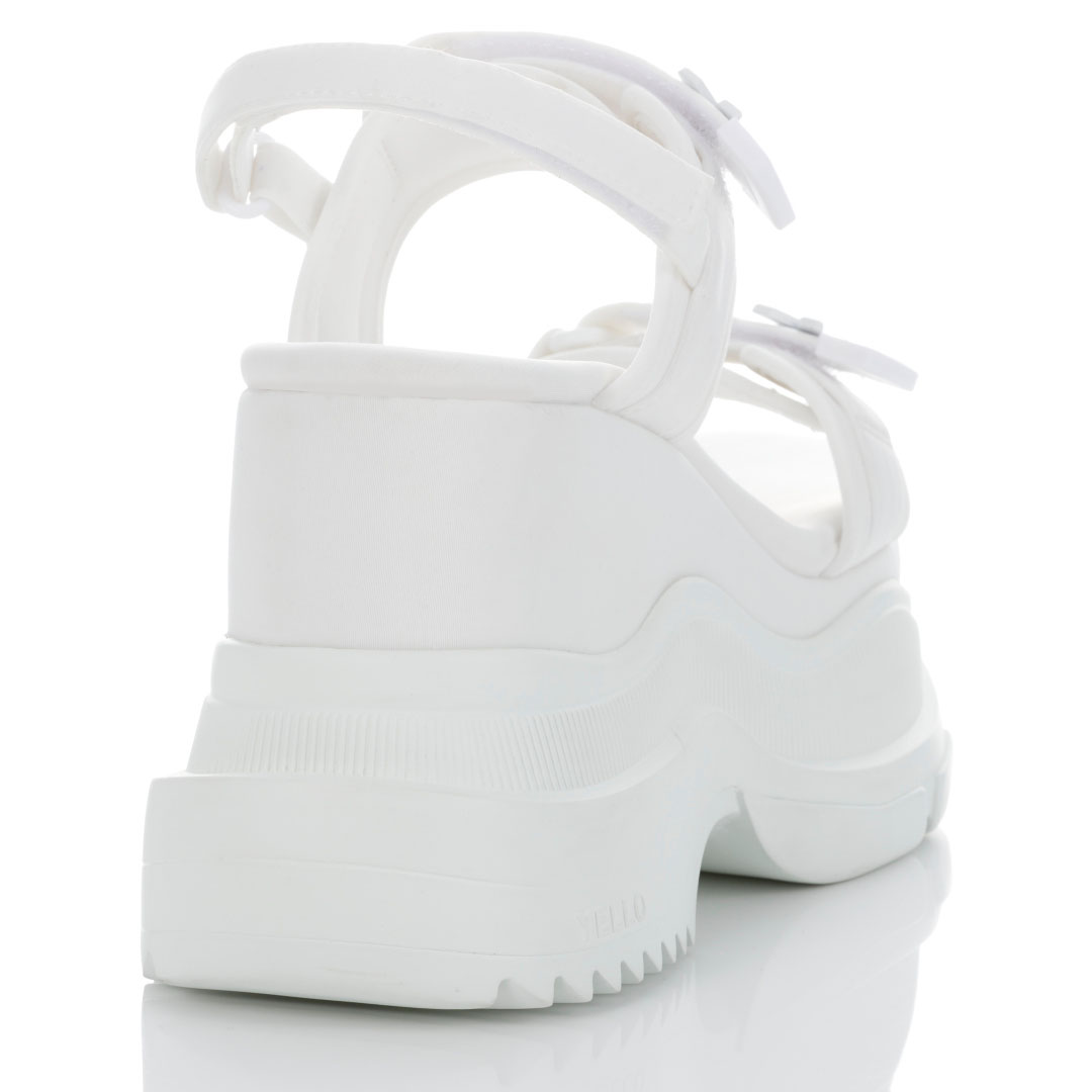 YELLO / WEISS DOUBLE SNEAKER SANDALS