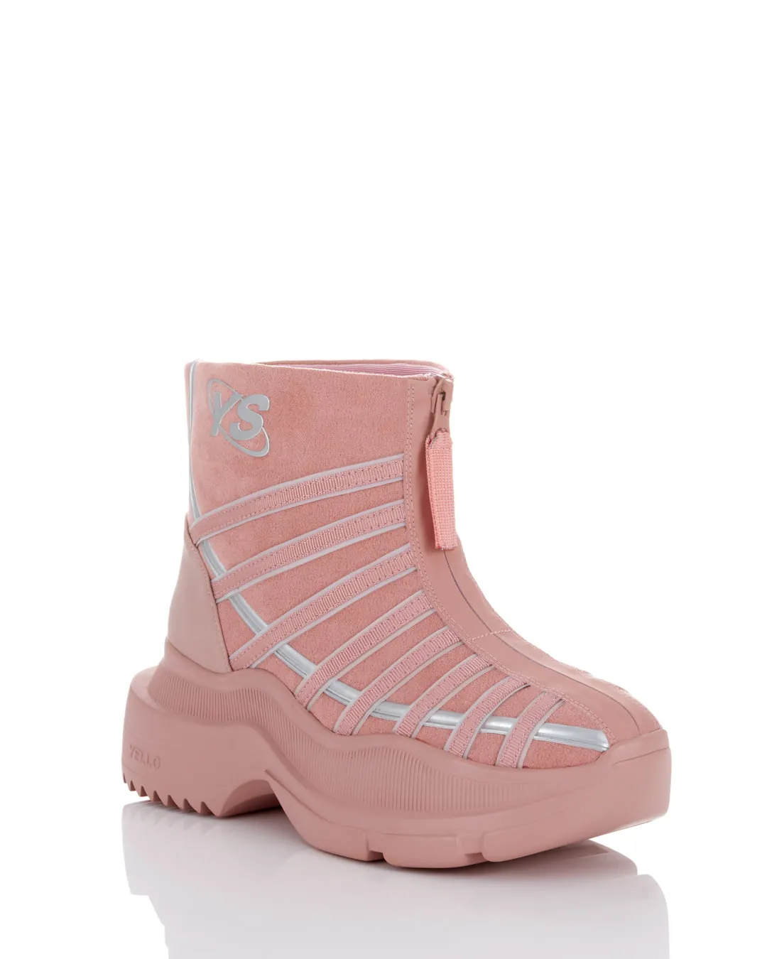 YELLO / TOKYO BLACK MID SNEAKER SHORT BOOTS