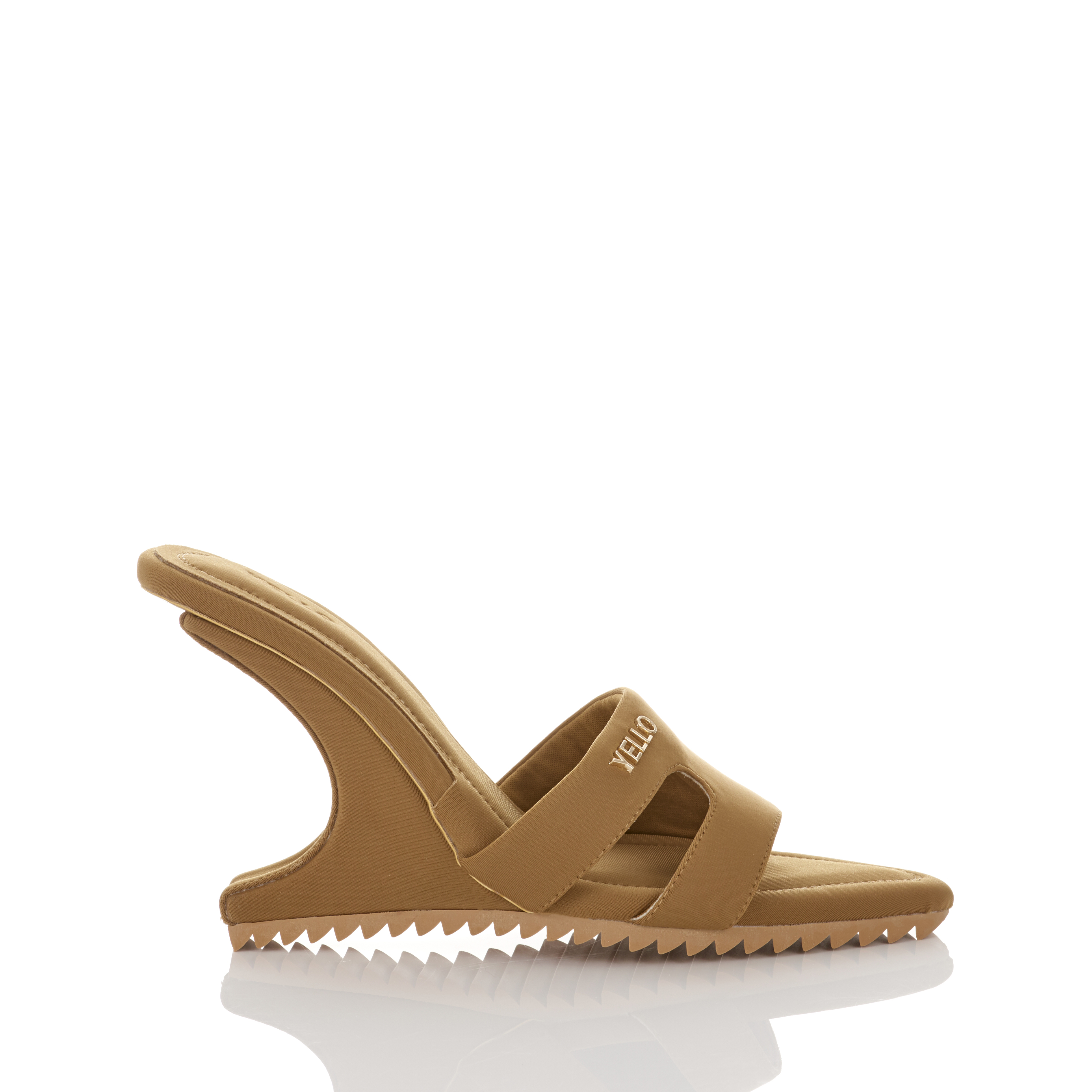 YELLO / SUNKISSED DEFORMED WEDGE SANDALS