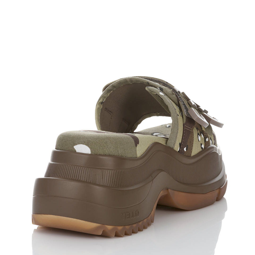 YELLO / DESERT SINGLE SNEAKER SANDALS