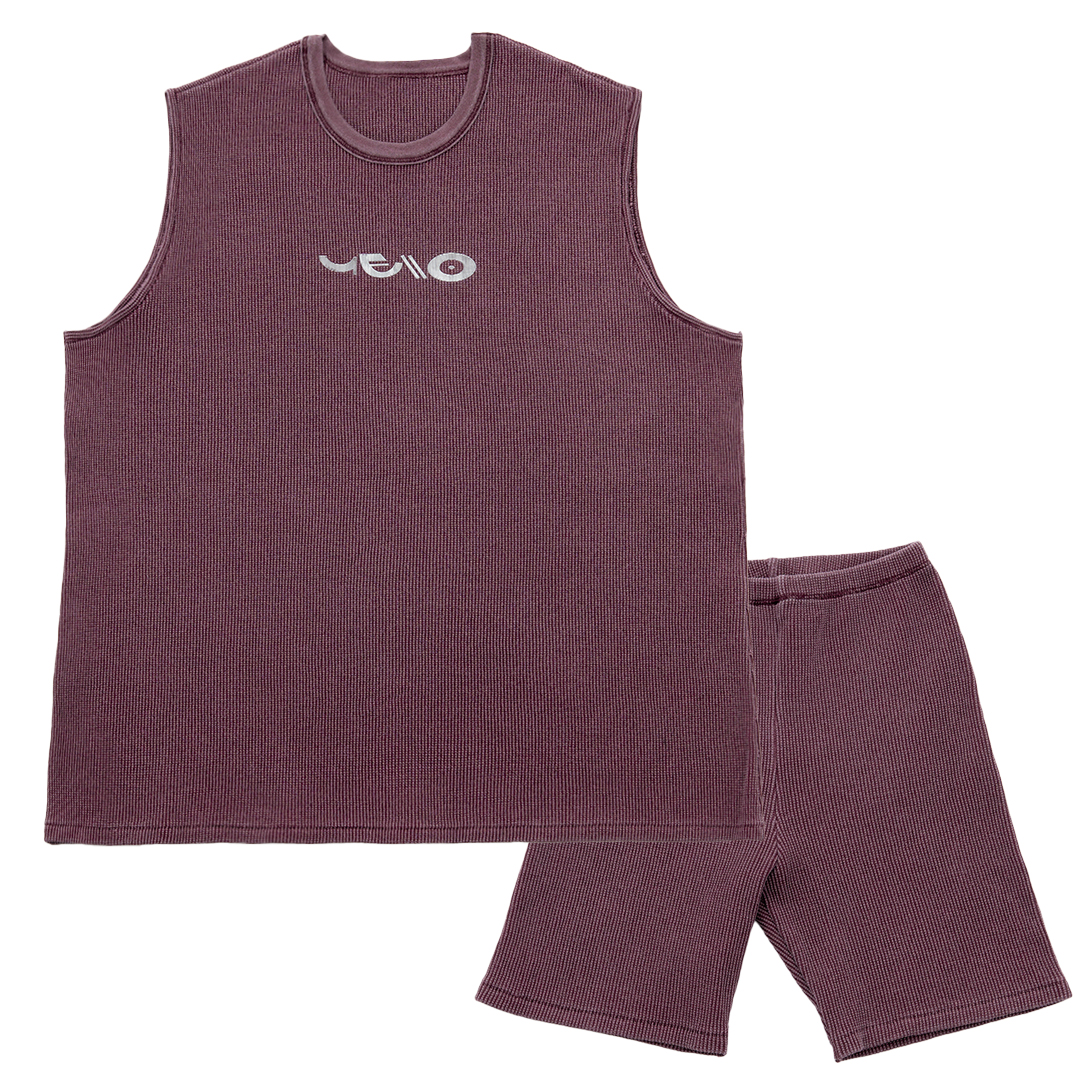 YELLO / PALM TANK TOP AND PANTS SET