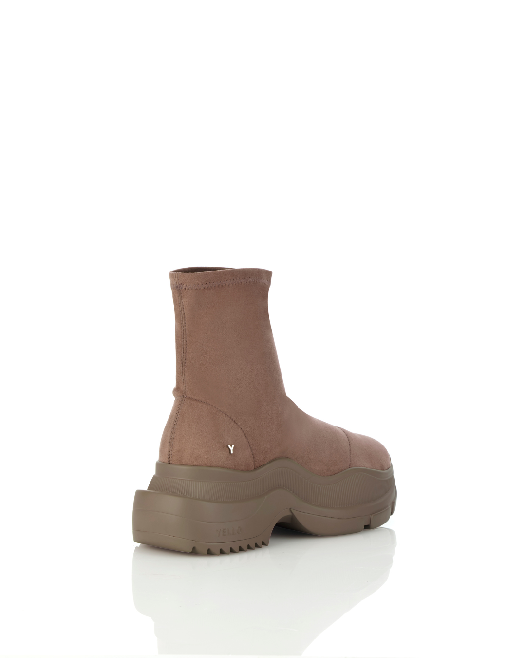 YELLO / CIOCCOLATA SINGLE SNEAKER SHORT BOOTS